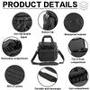 VEAGIA Range Bag,Pistol Case,Soft Gun Case Range Bags For Handguns And Ammo Safe Lockable Double Layer Explosion Proof Zipper That Multi Pistol Carrying Bags (Black 1.0) view 4