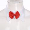 YOOJIA 3pcs Men's Waiter Cosplay Costume G-String Briefs with Collar Bracelets Tuxedo Waiter Server Lingerie Red Large view 4
