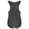 Agoky Men's U Neck Sleeveless Leotard Vest Shirt Oil Bodysuit Sports Wrestling Singlet Jumpsuits Black X-Large view 2