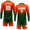 Custom Soccer Jerseys Personalized Round Neck Long Sleeve Shirts Uniform Printed Name Number view 1
