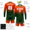 Custom Soccer Jerseys Personalized Round Neck Long Sleeve Shirts Uniform Printed Name Number view 3