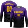 Custom Soccer Jerseys and Short with Pocket Personalized Round Neck Long Sleeve Shirts Uniform Printed Name Number view 2