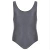 LiiYii Men's High Elastic Fitness Shiny Oil Glossy Silky Bodysuit Slim Sleeveless Jumpsuits Romper Dark Grey Medium view 3
