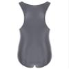 LiiYii Men's High Elastic Fitness Shiny Oil Glossy Silky Bodysuit Slim Sleeveless Jumpsuits Romper Dark Grey Medium view 4