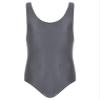 Freebily Men's One Piece Stretchy Shiny Oily Wrestling Singlet Tank Tops Undershirts Leotard Dark Grey X-Large view 3