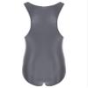 Freebily Men's One Piece Stretchy Shiny Oily Wrestling Singlet Tank Tops Undershirts Leotard Dark Grey X-Large view 4