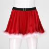 Alvivi Women's Faux Fur Trim Mini Miss Santa Claus Tutu Skirt Skater Dance A-line Flared Skirts Flared Skirts XX-Large view 3