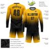 Custom Soccer Jerseys and Short with Pocket Personalized Round Neck Long Sleeve Shirts Uniform Printed Name Number view 3