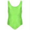 Agoky Men's U Neck Sleeveless Leotard Vest Shirt Oil Bodysuit Sports Wrestling Singlet Jumpsuits Fluorescent Green X-Large view 3