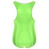 Agoky Men's U Neck Sleeveless Leotard Vest Shirt Oil Bodysuit Sports Wrestling Singlet Jumpsuits Fluorescent Green X-Large view 4