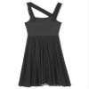 Moggemol Women's Lyrical Ballet Dance Dress Camisole Leotard Tulle Skirt Modern Dance Costume Dancewear Black Medium view 4