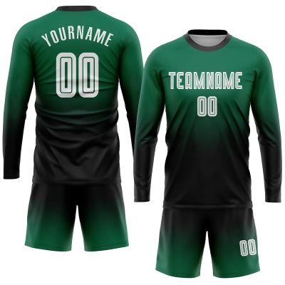 Custom Soccer Jerseys Any - Long Sleeve Soccer Shirts for Men Boys Adult Personalized Soccer Uniform Set