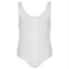 LiiYii Men's High Elastic Fitness Shiny Oil Glossy Silky Bodysuit Slim Sleeveless Jumpsuits Romper White X-Large view 3