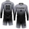 Custom Soccer Jerseys and Short with Pocket Personalized Round Neck Long Sleeve Shirts Uniform Printed Name Number view 1