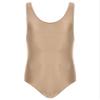 LiiYii Men's High Elastic Fitness Shiny Oil Glossy Silky Bodysuit Slim Sleeveless Jumpsuits Romper Coffee Medium view 3