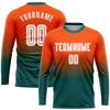 Custom Soccer Jerseys Personalized Round Neck Long Sleeve Shirts Uniform Printed Name Number view 2