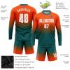 Custom Soccer Jerseys Personalized Round Neck Long Sleeve Shirts Uniform Printed Name Number view 3