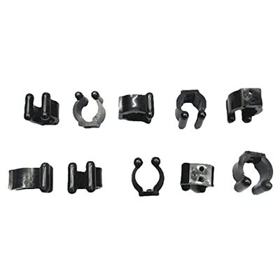 10Pcs Billiard Cue Clips Fishing Rod Storage Clips Pool Snooker Table Rack Clip Cue Locating Clip Holders for Pool Cue Racks (L)