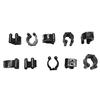 10Pcs Billiard Cue Clips Fishing Rod Storage Clips Pool Snooker Table Rack Clip Cue Locating Clip Holders for Pool Cue Racks (L)