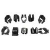 10Pcs Billiard Cue Clips Fishing Rod Storage Clips Pool Snooker Table Rack Clip Cue Locating Clip Holders for Pool Cue Racks (L) view 2