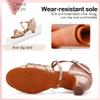 TINRYMX Girls&Women Latin Dance Shoes Silk Ballroom Salsa Tango Professional Performance Practice Dance Shoes, EMD28-DMXGG-DB-Pink-4,US 12.5 view 4