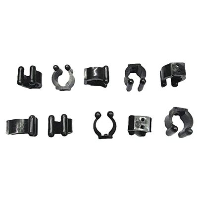10Pcs Billiard Cue Clips Fishing Rod Storage Clips Pool Snooker Table Rack Clip Cue Locating Clip Holders for Pool Cue Racks (M)