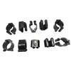 10Pcs Billiard Cue Clips Fishing Rod Storage Clips Pool Snooker Table Rack Clip Cue Locating Clip Holders for Pool Cue Racks (M) view 4