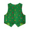YONGHS Kids Unisex Santa Elf Outfit Christmas Printed Vest and Hat Suit for Xmas Dress-Up Party Green 5-7 Years view 4
