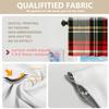 BaoNews Green Scottish Tartan Kitchen Valances for Windows,Square Wool Plaid Symmetric Blackout Valances Curtains Multilayer Polyester Drapes for Kitchen Bedroom 2 Pack 52X16 Inches view 3