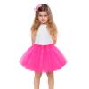 Molain Layered Tutu Skirt Dresses Dress Fancy Costume Tie Dye Shorts Women Princess Ballet Dance (Dark Pink) view 2