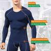 Men's Compression Shirts Long Sleeve, Base-Layer Quick Dry Workout T Shirts Sports Running Tops for Gym view 3