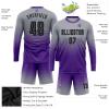 Custom Long Sleeve Soccer Jersey Short and Shirt Printed Name Number Team Logo Personalized Athletic Soccer T-Shirts view 3
