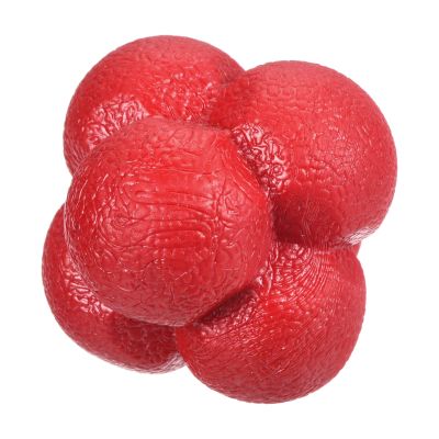 PATIKIL Bounce Reaction Balls, Coordination Ball Agility & Speed Reflex Training Game Sports Ball TPR High Difficulty for Baseball Soccer Softball Basketball, Red Color