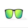 Bajo Calda Polarized Sunglasses  Black Matte  Green Mirror Glass  Narrow Temples, Pin Hinges view 2