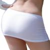 Oyolan Women's Shiny Oil Ultra See Through Low Waist Micro Mini Skirts Bodycon Pencil Skirt Lingerie White One Size view 1