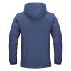 Maiyifu-GJ Men's Lightweight Windproof Windbreaker Outdoor Waterproof Rain Shell Coat Breathable Zip Up Hoodie Jacket (Dark Blue,5X-Large) view 2