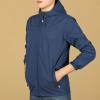 Maiyifu-GJ Men's Lightweight Windproof Windbreaker Outdoor Waterproof Rain Shell Coat Breathable Zip Up Hoodie Jacket (Dark Blue,5X-Large) view 3