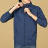 Maiyifu-GJ Men's Lightweight Windproof Windbreaker Outdoor Waterproof Rain Shell Coat Breathable Zip Up Hoodie Jacket (Dark Blue,5X-Large) view 4