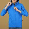 Maiyifu-GJ Men's Lightweight Windproof Windbreaker Outdoor Waterproof Rain Shell Coat Breathable Zip Up Hoodie Jacket (Blue,3X-Large) view 3