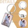 Custom Keychain with Picture, Personalized Customized Text Photo Keychains Gifts for Family Boyfriend view 2