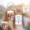 Custom Keychain with Picture, Personalized Customized Text Photo Keychains Gifts for Family Boyfriend view 4