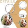 Custom Keychain with Picture, Personalized Customized Text Photo Keychains Gifts for Family Boyfriend view 2