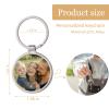 Custom Keychain with Picture, Personalized Customized Text Photo Keychains Gifts for Family Boyfriend view 3