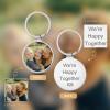 Custom Keychain with Picture, Personalized Customized Text Photo Keychains Gifts for Family Boyfriend view 4