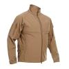 Maiyifu-GJ Men's Full-Zip Softshell Tactical Jacket Fleece-Lined Jackets Windbreaker Hiking Winter Outdoor Windproof Jacket (Khaki 2,Small) view 2