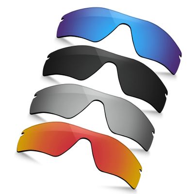 TRUSHELL Polarized Replacement Lenses for Oakley Radarlock XL OO9196 OO9170 Sunglasses -Ocean Blue+Black+Silver+Fire Red