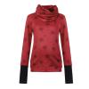 Maternity Hoodie Sweatshirts Long Sleeves Shirt Casual V Neck Pregnancy Tunic Top angaroo Pocket (Red, XL) view 1