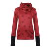 Maternity Hoodie Sweatshirts Long Sleeves Shirt Casual V Neck Pregnancy Tunic Top angaroo Pocket (Red, XL) view 4