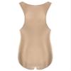 Agoky Men's U Neck Sleeveless Leotard Vest Shirt Oil Bodysuit Sports Wrestling Singlet Jumpsuits Coffee X-Large view 4