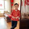Noubeau Boy Tang Suit Dragon Long Sleeve Shirt Chinese New Year outfit Chinese Traditional Clothes for Kids Winter Jackets Coat(Red,5-6 Years) view 2